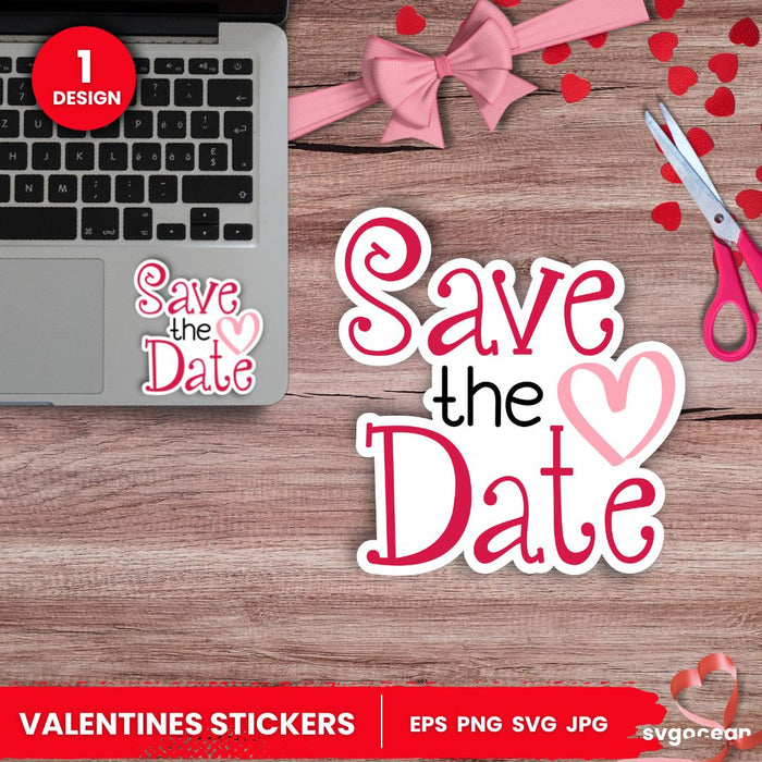 Sticker valentine printable - svgocean