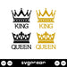 King And Queen Crowns SVG - Svg Ocean
