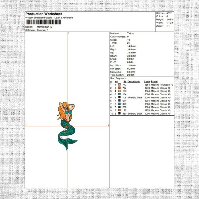 Mermaid 3 Embroidery Designs - Svg Ocean