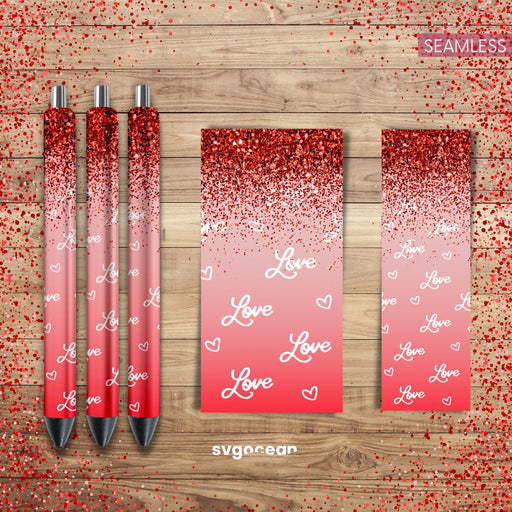 Valentines Day Pen Wraps Design - svgocean