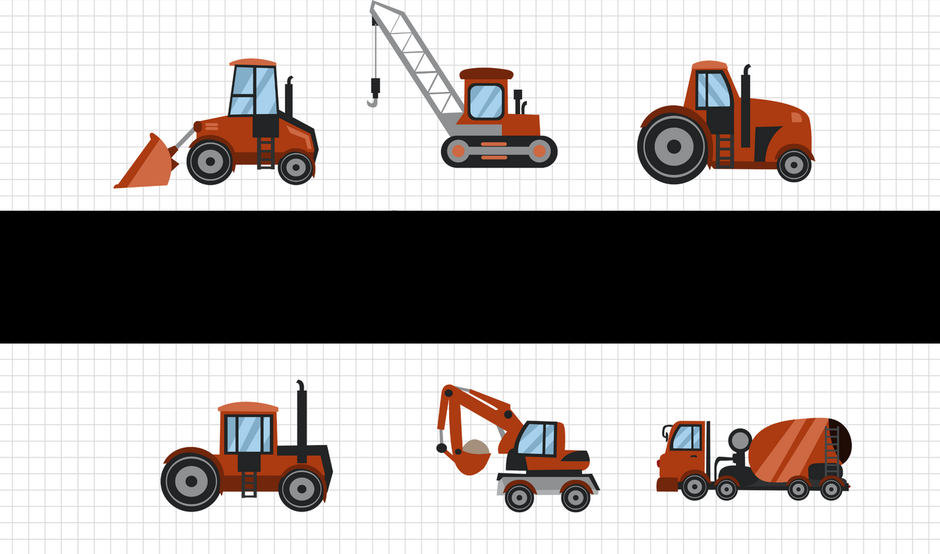 Tractors and Excavators SVG bundle - Tractors cricut - Tractors vector - Tractors clipart - Excavators download - Excavators print - Excavators silhouette