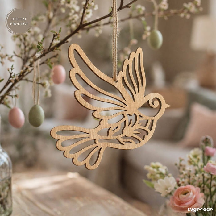 Spring Bird Ornaments Laser Cut Bundle - Svg Ocean