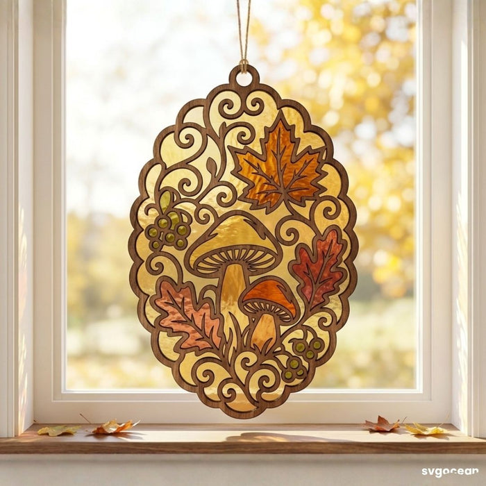 Fall Suncatcher Laser Cut Bundle - Svg Ocean