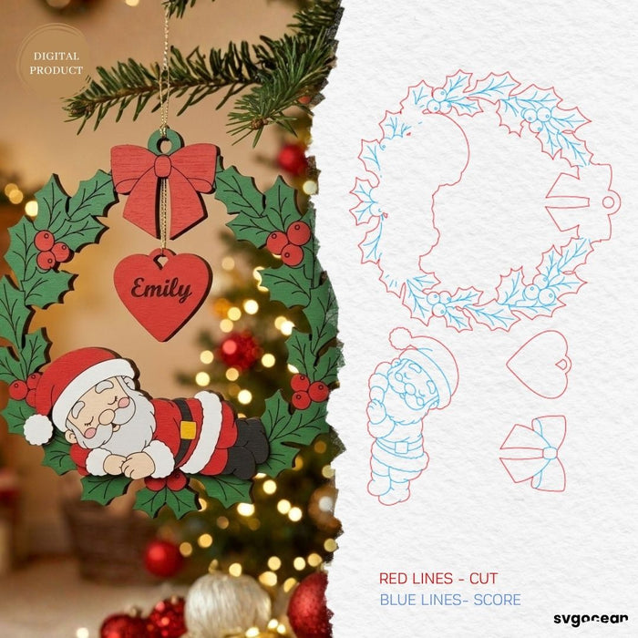 Personalized Christmas Ornaments SVG Bundle - Svg Ocean