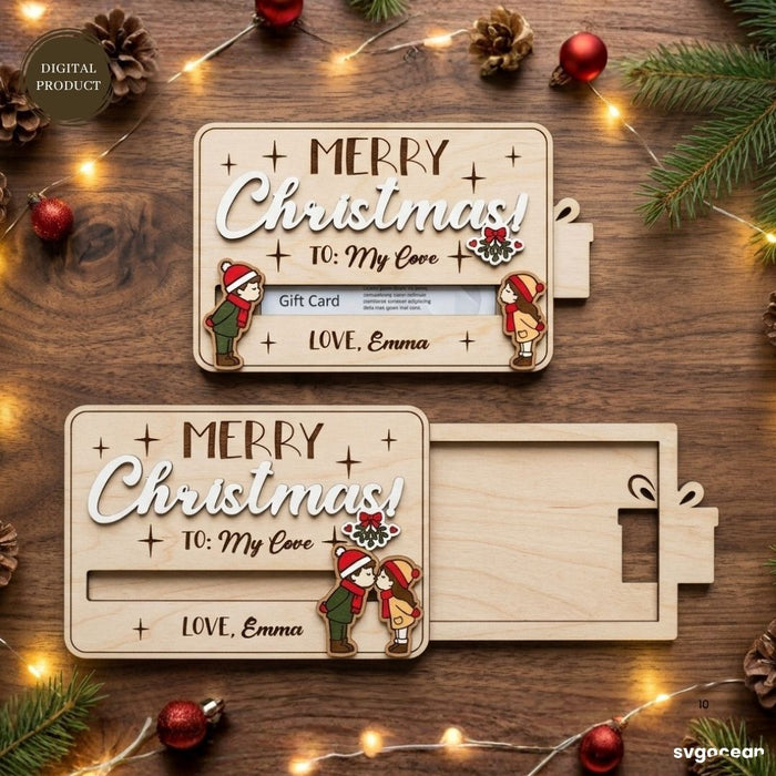Christmas Card Holder SVG Bundle - Svg Ocean