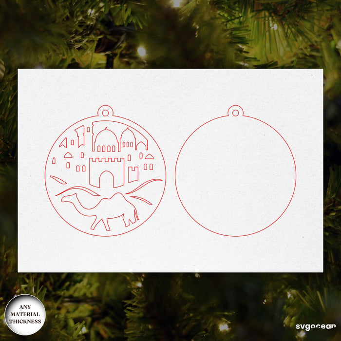 Christmas Nativity Ornament Bundle - Svg Ocean