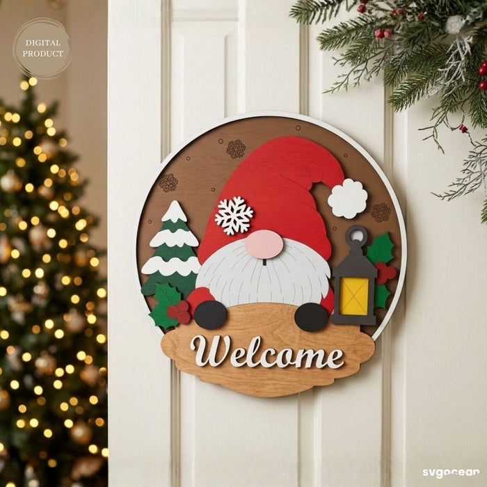 Christmas Welcome Door Signs SVG Bundle - Svg Ocean