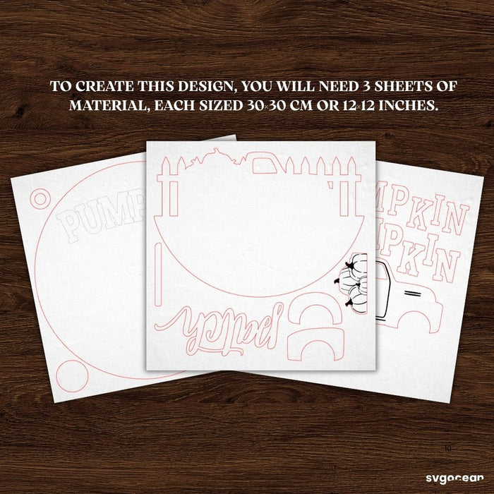 Fall Door Hanger Laser Cut Bundle - Svg Ocean