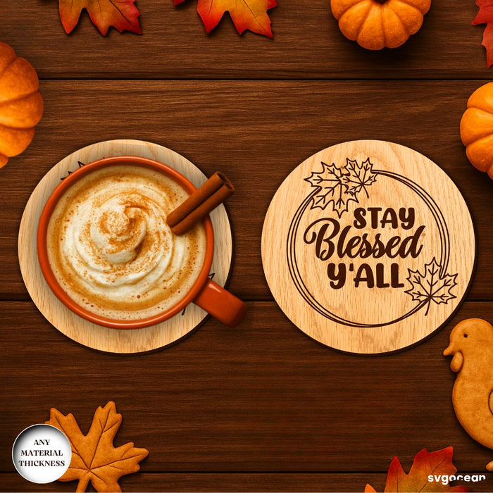 Thanksgiving Coasters SVG Bundle - Svg Ocean