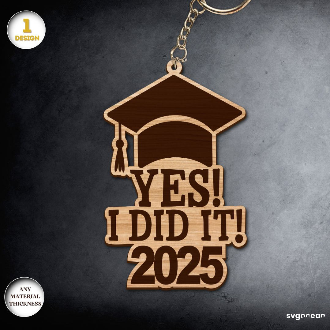 Graduation Keychaine Laser Cut Bundle - Svg Ocean — svgocean