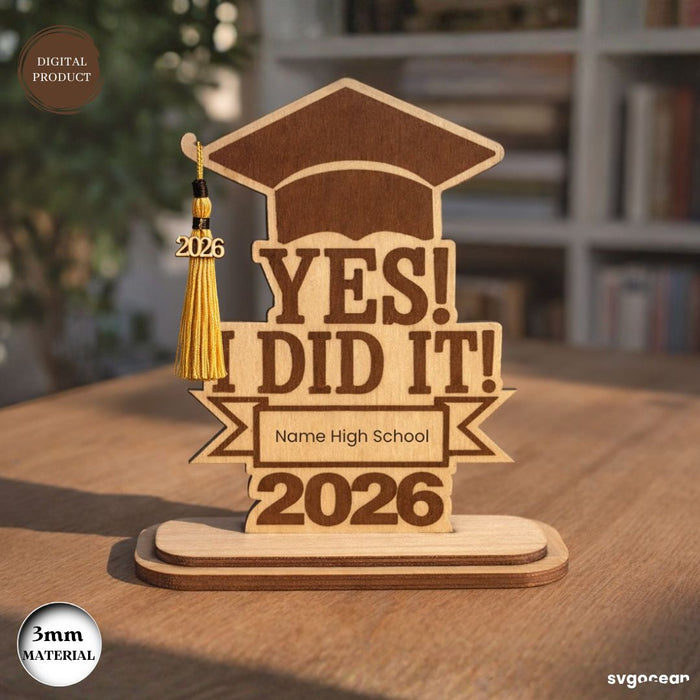 Graduation Tassel Holders Laser Cut - Svg Ocean