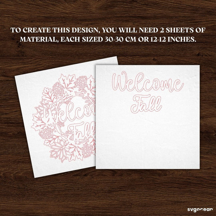 Welcome Fall Door Sign SVG Bundle - Svg Ocean