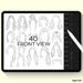 Hairstyles Procreate Stamps - Svg Ocean