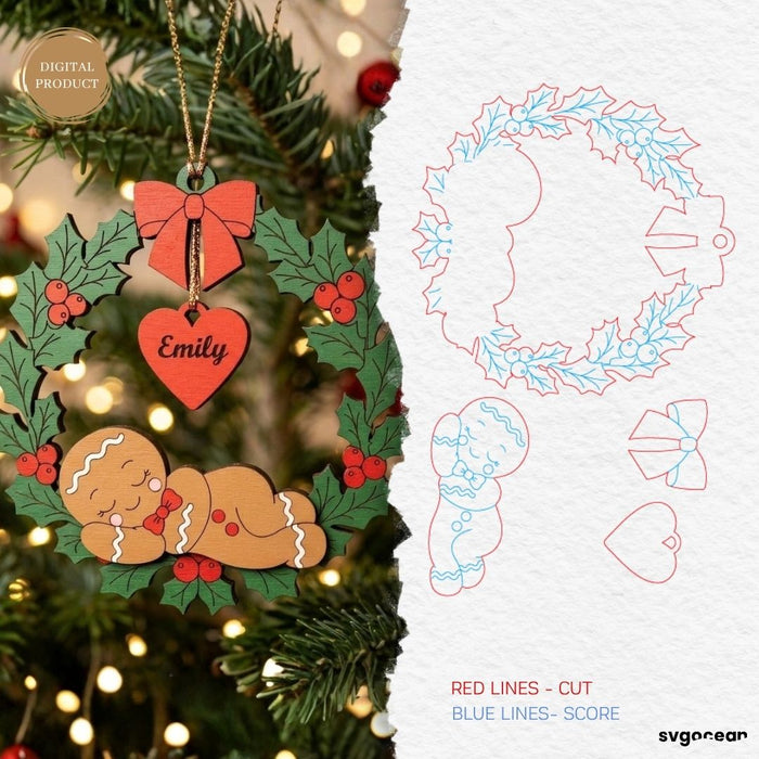 Personalized Christmas Ornaments SVG Bundle - Svg Ocean