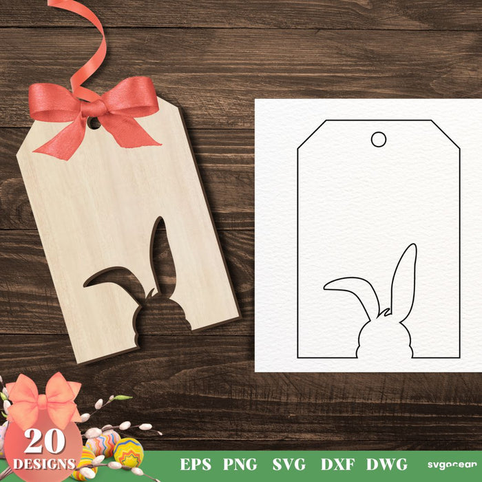 Easter Gift Tags Svg Bundle - Svg Ocean