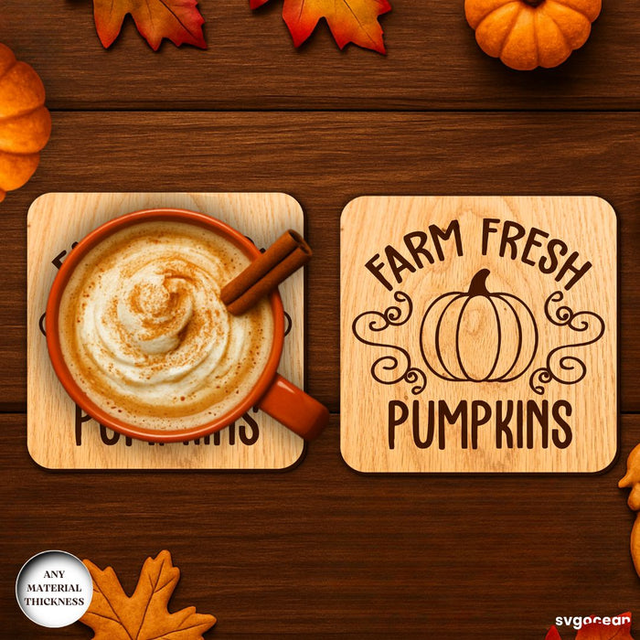 Thanksgiving Coasters SVG Bundle - Svg Ocean