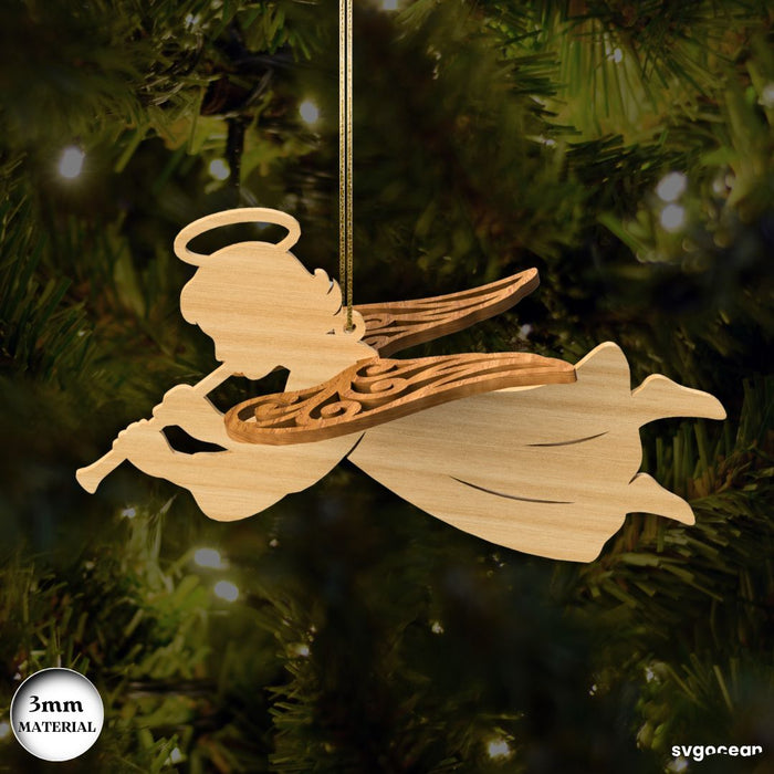3D Christmas Angels Ornament Bundle - Svg Ocean