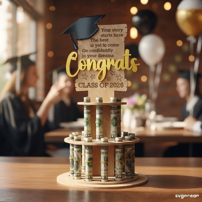 Graduation Money Cake SVG Bundle - Svg Ocean