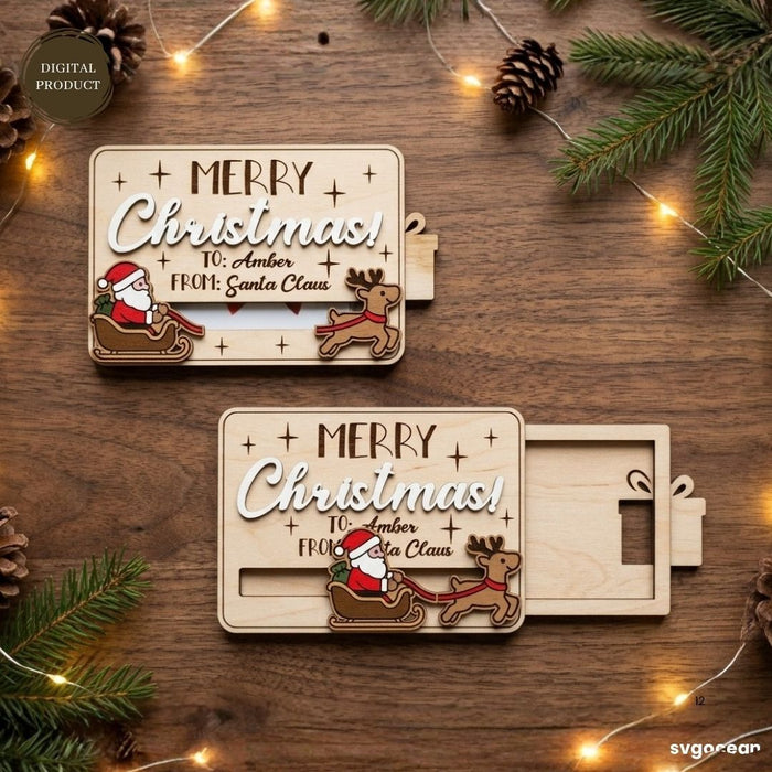 Christmas Card Holder SVG Bundle - Svg Ocean