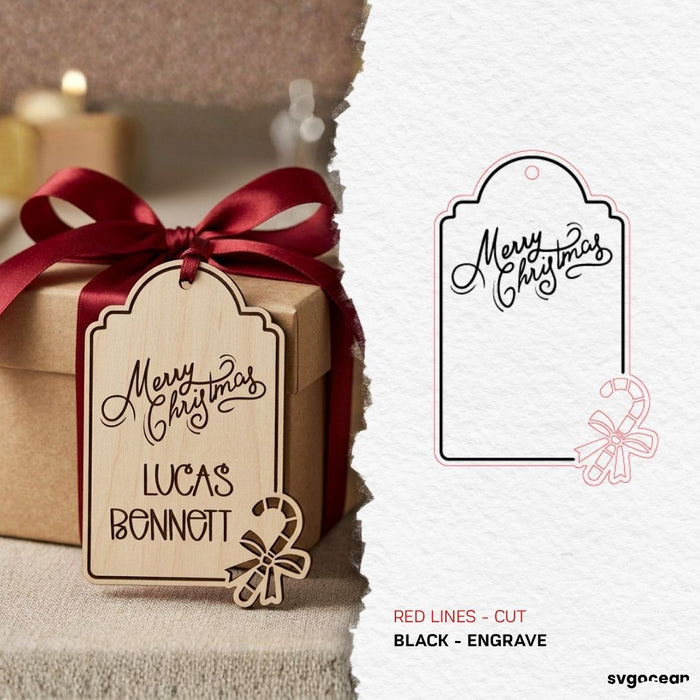 Christmas Gift Tag SVG Bundle - Svg Ocean