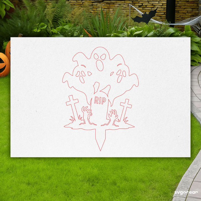 Halloween Garden Stakes Bundle - Svg Ocean