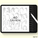 Hairstyles Procreate Stamps - Svg Ocean