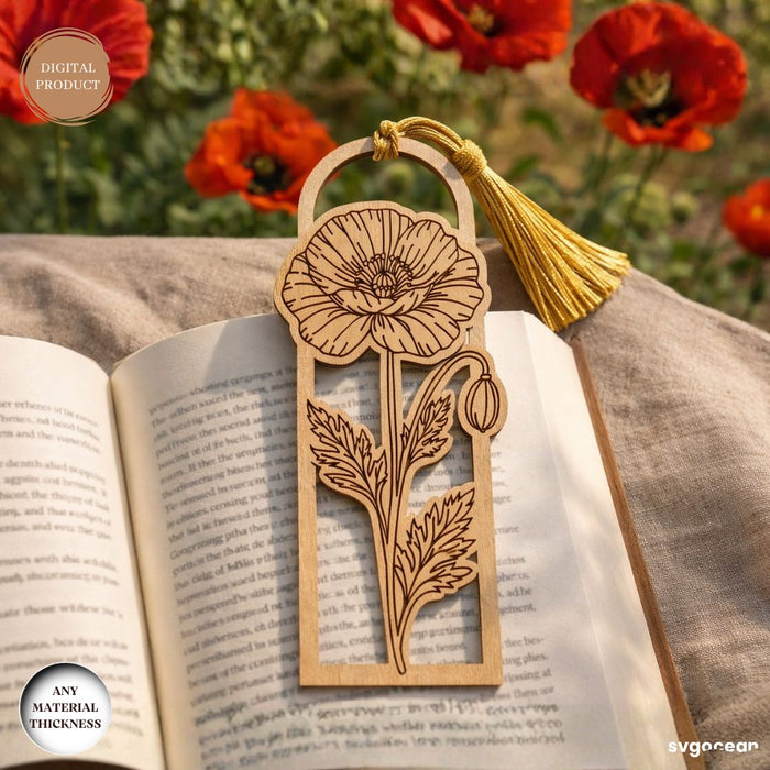 Flowers Bookmark Laser Cut Bundle - Svg Ocean