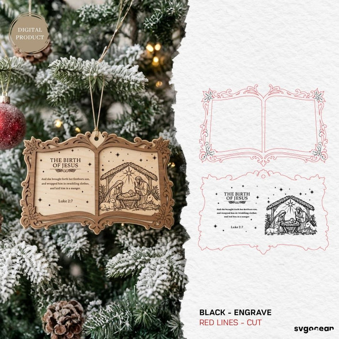 Bible Story Book Ornaments SVG Bundle - Svg Ocean