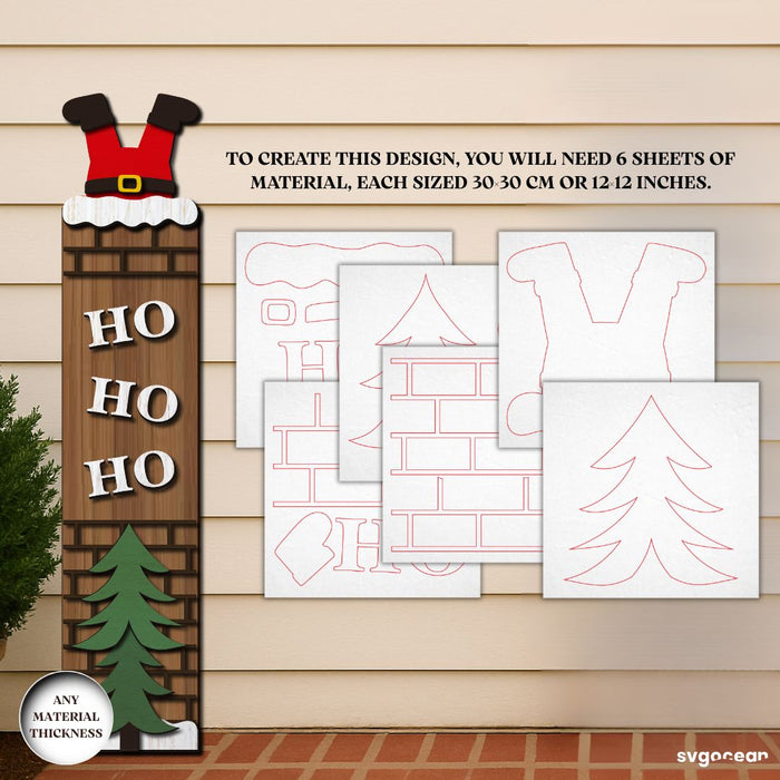 Christmas Porch Sign Laser Cut Bundle - Svg Ocean