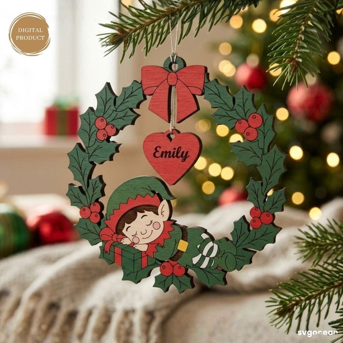 Personalized Christmas Ornaments SVG Bundle - Svg Ocean