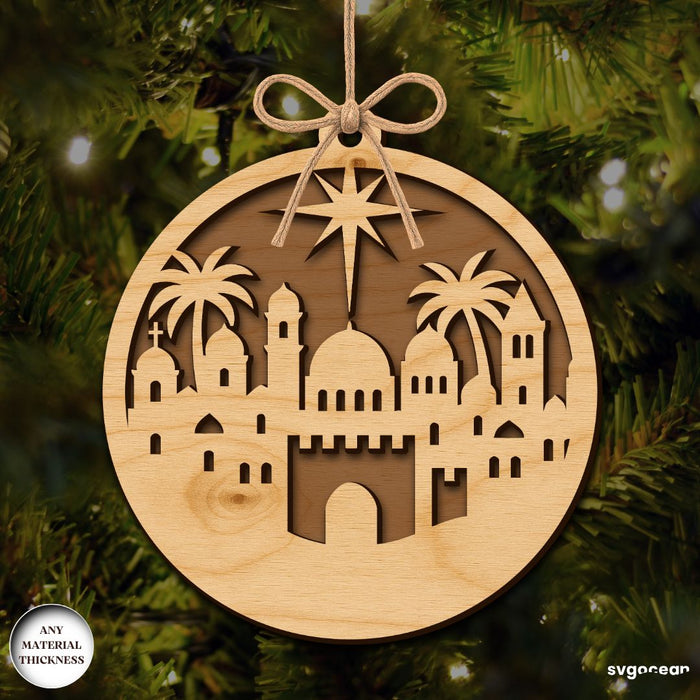 Christmas Nativity Ornament Bundle - Svg Ocean