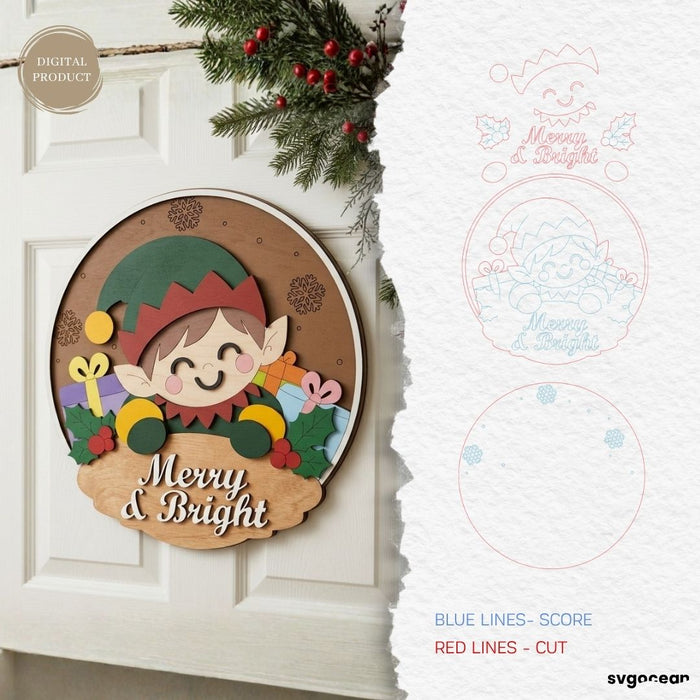 Christmas Welcome Door Signs SVG Bundle - Svg Ocean