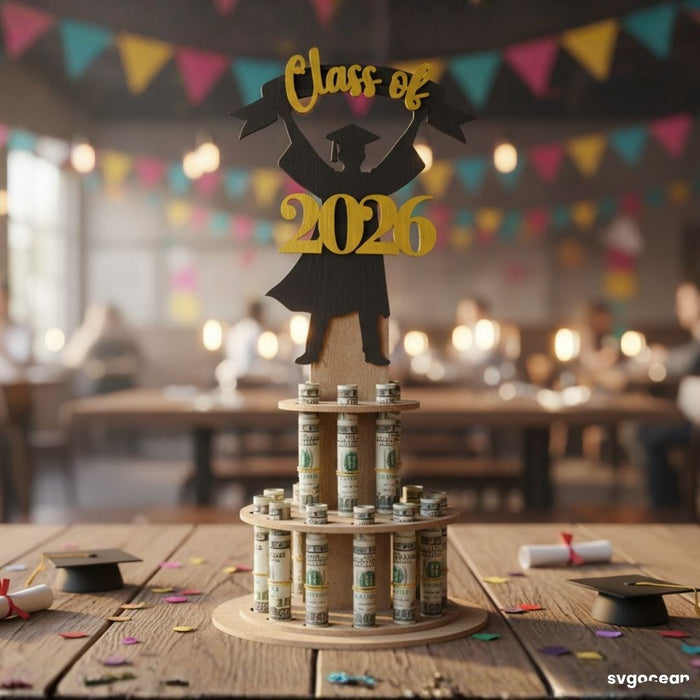 Graduation Money Cake SVG Bundle - Svg Ocean