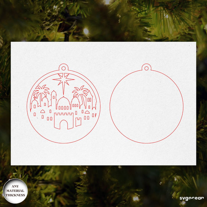 Christmas Nativity Ornament Bundle - Svg Ocean