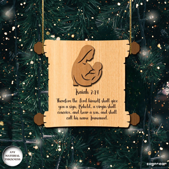 Nativity Scroll Ornaments SVG Bundle - Svg Ocean