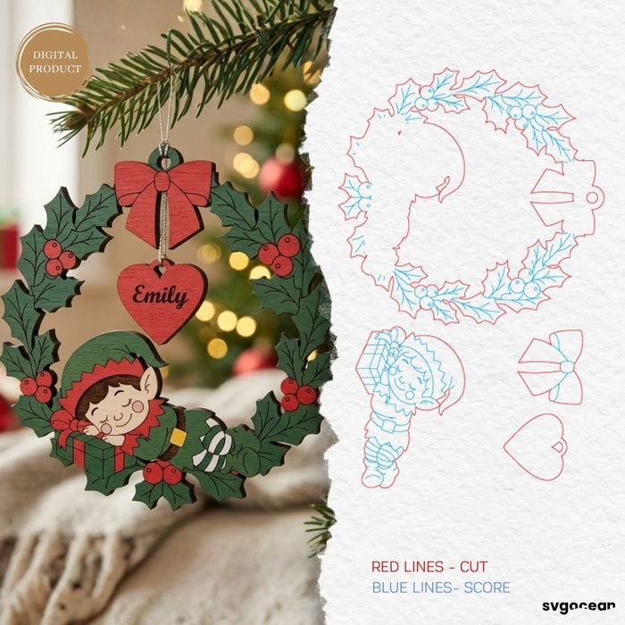 Personalized Christmas Ornaments SVG Bundle - Svg Ocean