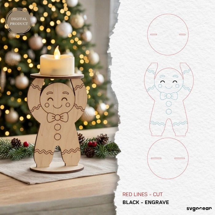 Christmas Character Candle Holders SVG Bundle - Svg Ocean