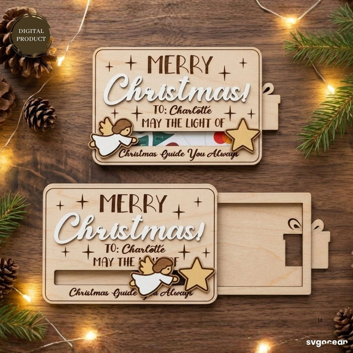 Christmas Card Holder SVG Bundle - Svg Ocean