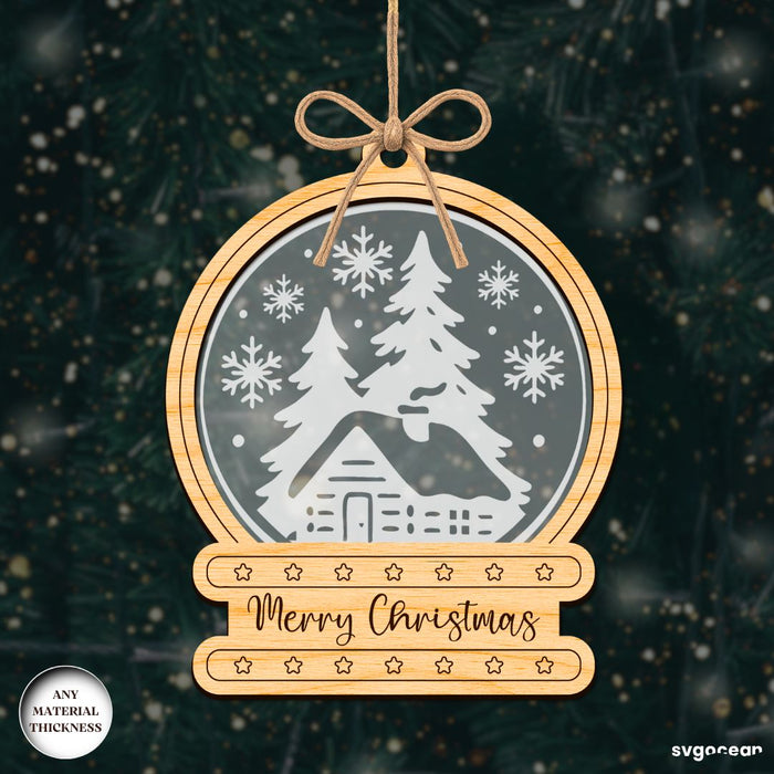Christmas Snowglobe Ornaments SVG Bundle - Svg Ocean