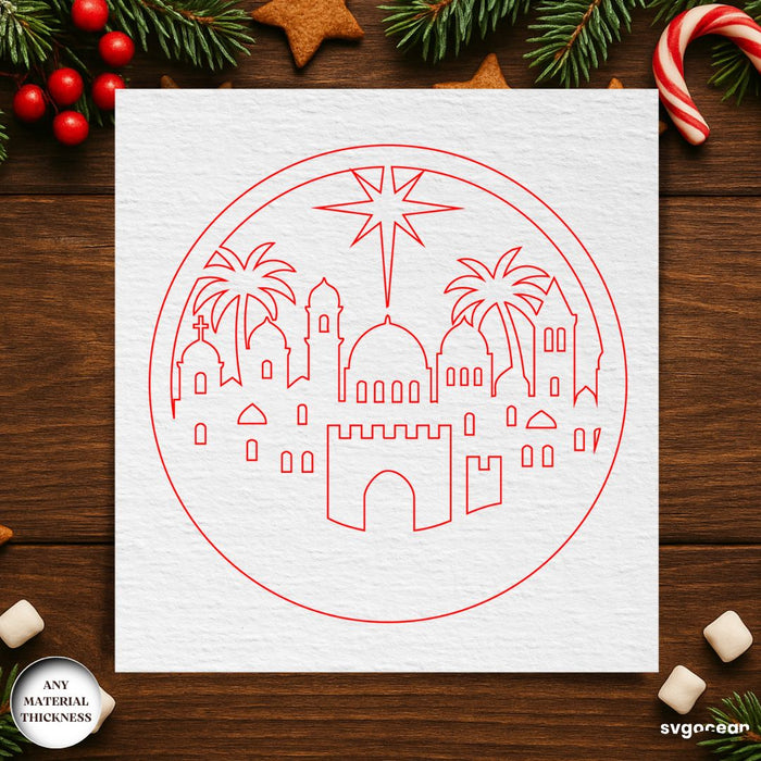 Nativity Coffee Coasters SVG Bundle - Svg Ocean