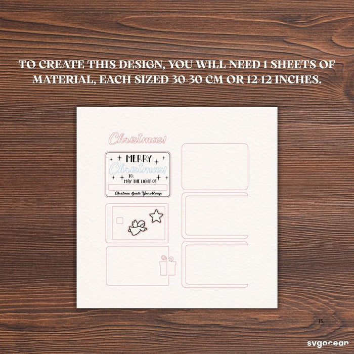 Christmas Card Holder SVG Bundle - Svg Ocean