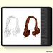 Hairstyles Procreate Stamps - Svg Ocean