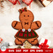 Gingerbread Man Christmas Ornaments - Svg Ocean