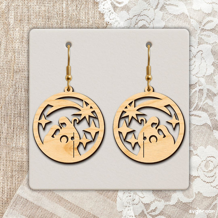 Nativity Scene Earrings Bundle - Svg Ocean