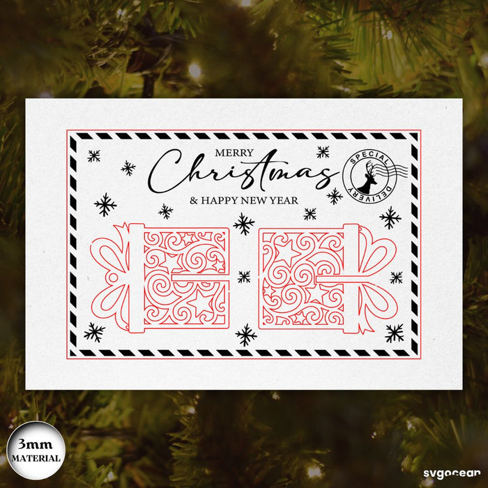 3D Christmas Cards Ornament SVG Bundle - Svg Ocean