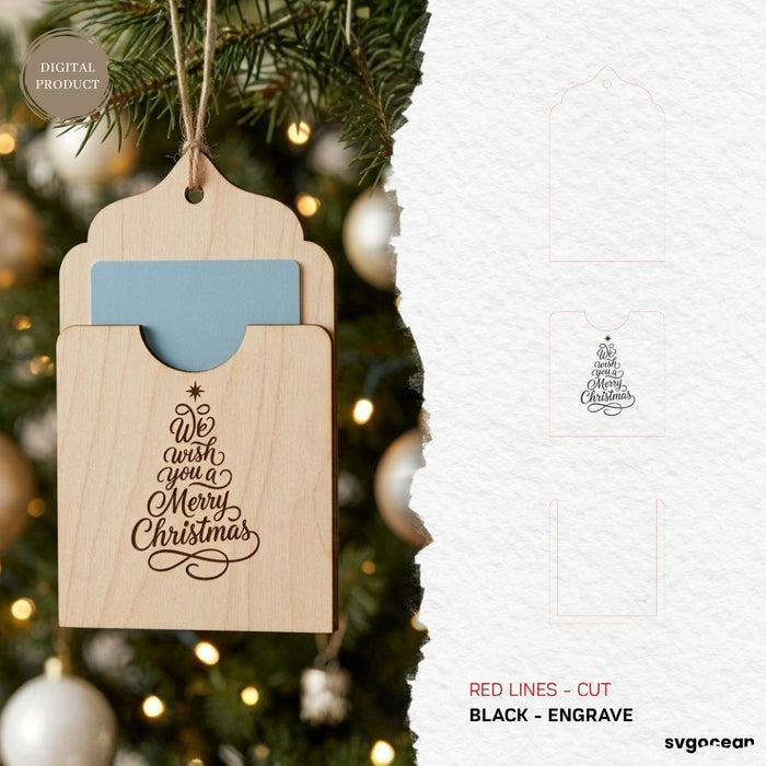 Christmas Gift Card Holders SVG Bundle - Svg Ocean