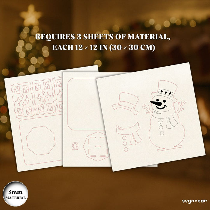 Christmas Stand Candle Holders Bundle - Svg Ocean