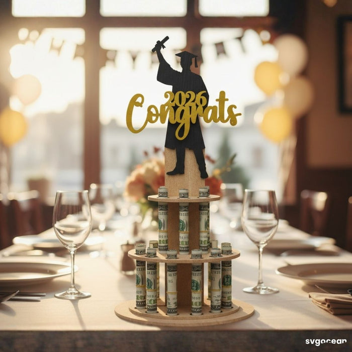 Graduation Money Cake SVG Bundle - Svg Ocean