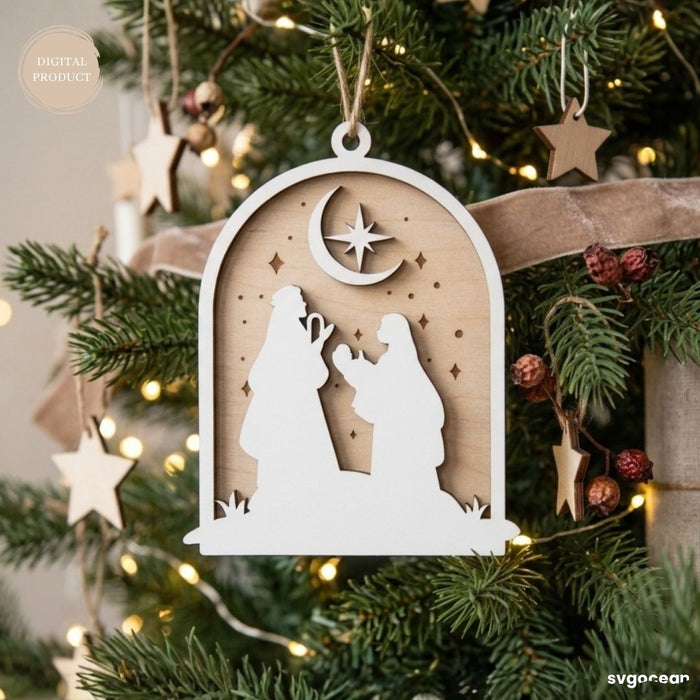 Nativity Scene Ornaments SVG Bundle - Svg Ocean