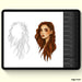 Hairstyles Procreate Stamps - Svg Ocean
